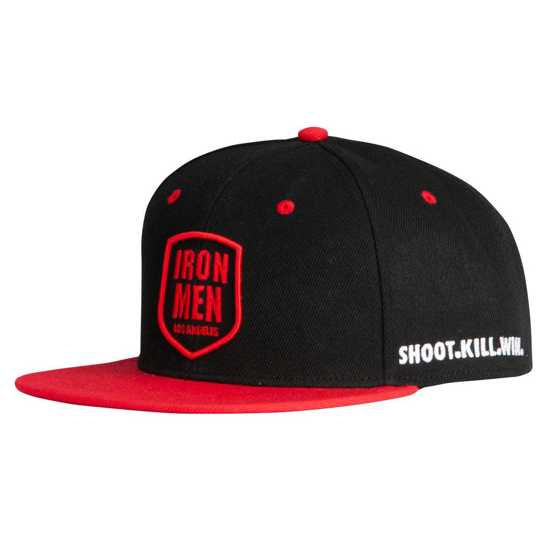 DYE HAT IRONMEN BLACK/RED SNAP BACK