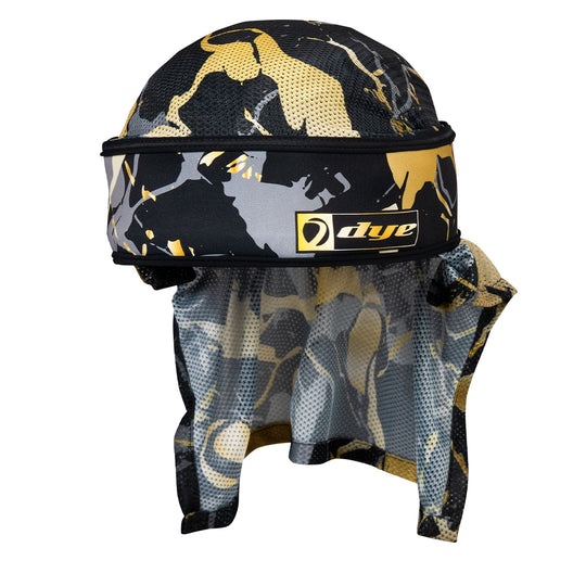 DYE X HALO - HEAD WRAP - MARBLED GOLD