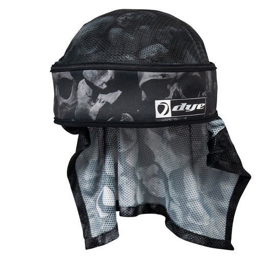 DYE X HALO - HEAD WRAP - SKULLS BLACK/SILVER