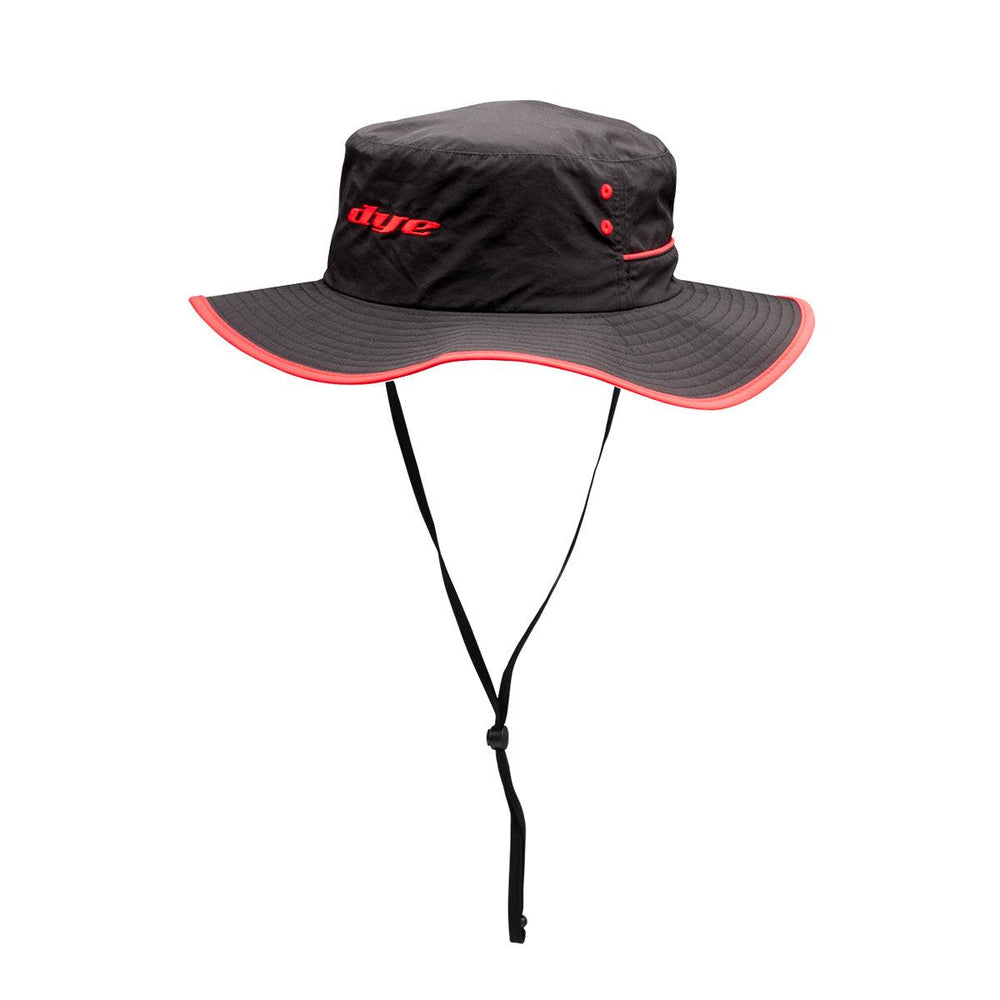 DYE BUCKET HAT BOONEY BLACK/RED